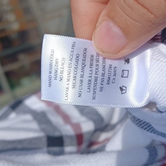 Rails Hunter Navy and White Plaid Flannel Button Up M - Picture 8 of 8